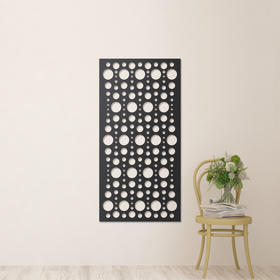 Abat-Jour Metal Garden Screen – Laser Cut Steel Privacy Panel for Stylish Outdoor Spaces